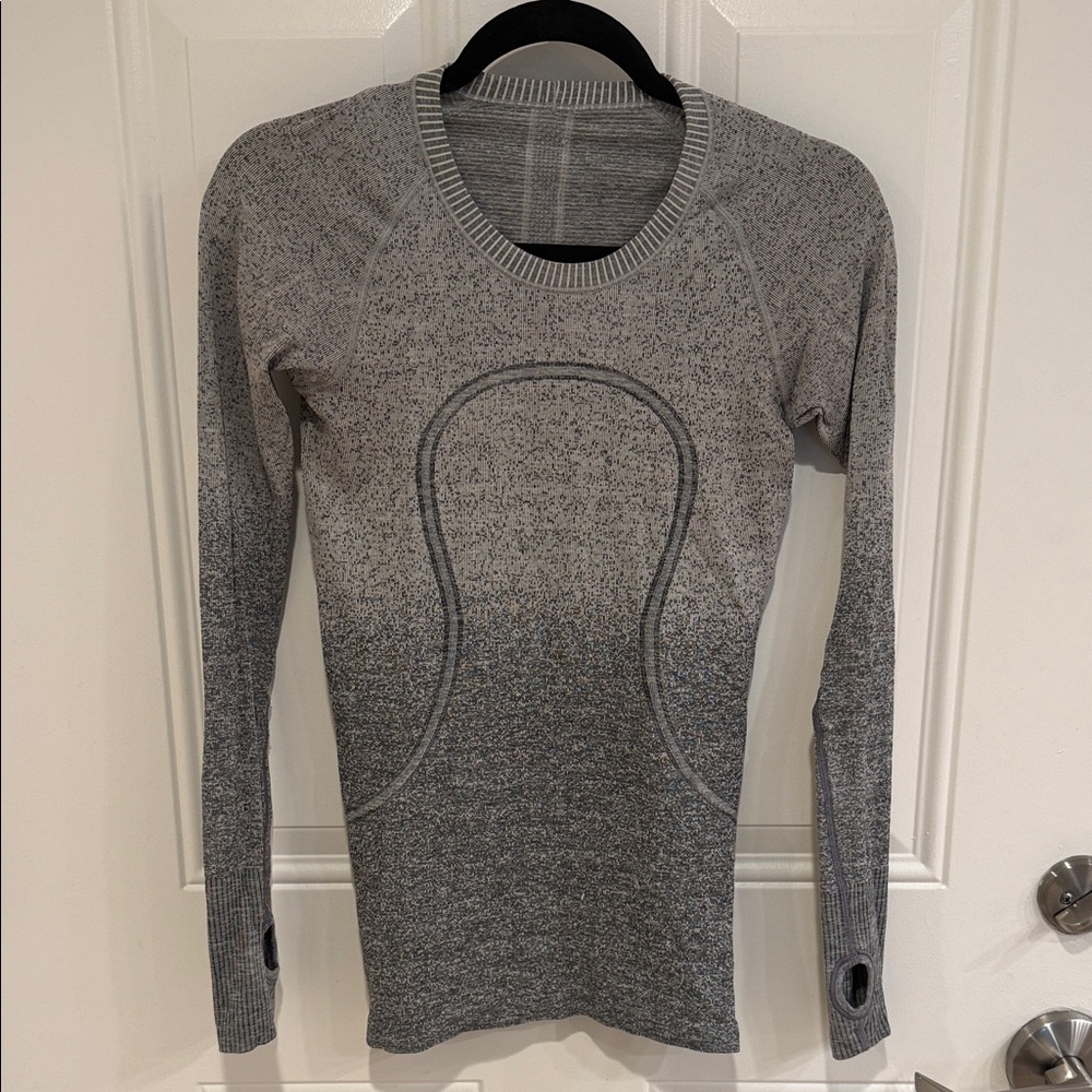 Gray Long Sleeve lululemon Top
